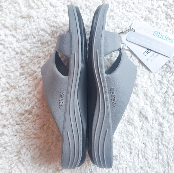 Aetrex Lynco Slides Women's Gray - Picture 2 of 4